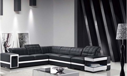 Batilda Leather Sofa Lounge Set